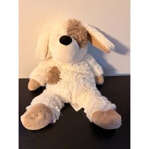 Warmies Puppy Dog Creme & Brown Microwaveable Animal Plush Lavender